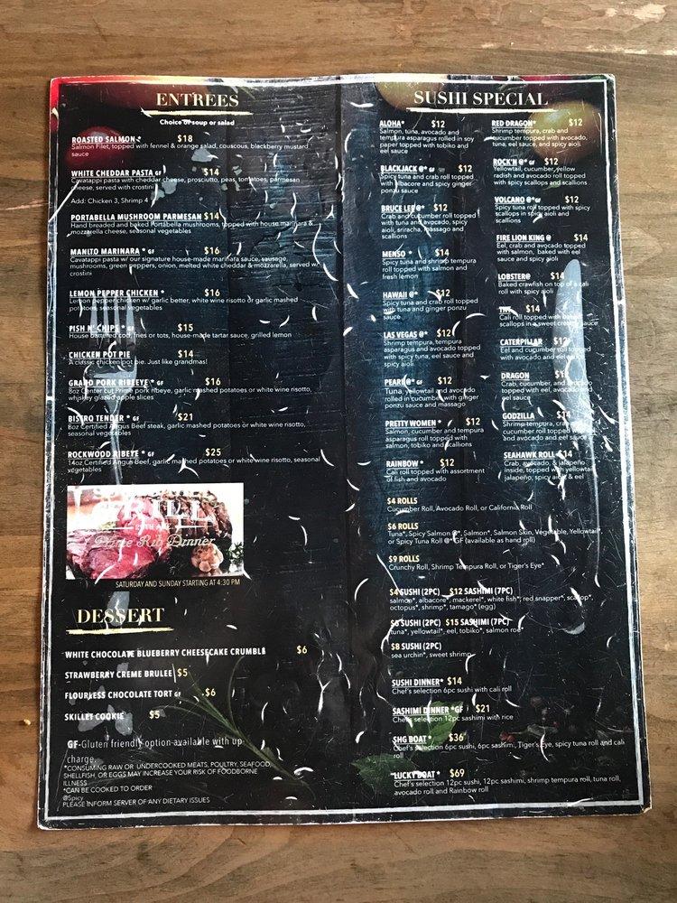 Menu at South Hill Grill restaurant, Spokane, E 57th Ave 7034