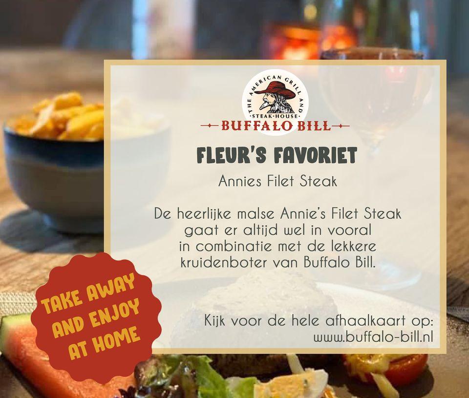 Menu at Buffalo Bill, Haaksbergen