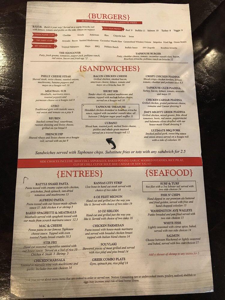 Menu at Royal Oak Taphouse pub & bar, Royal Oak