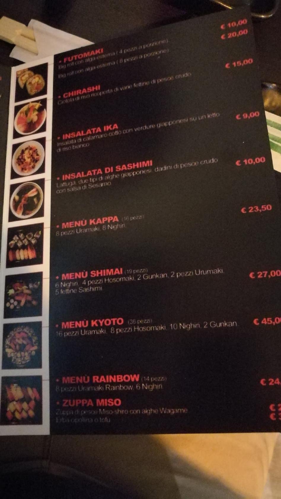 Menu di Sushi Axa 