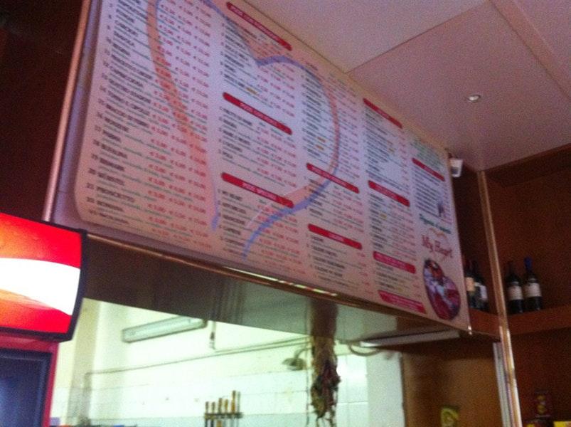 Menu di My Heart 