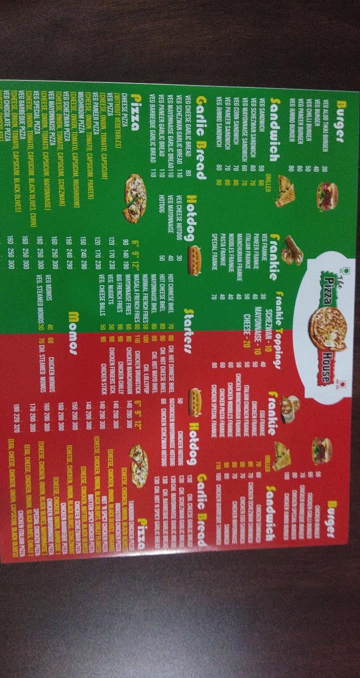 Menu at The Pizza House Cafe, Ambernath