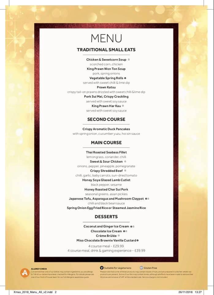 Menu at No.8 Hotpot Restaurant Manchester, Manchester