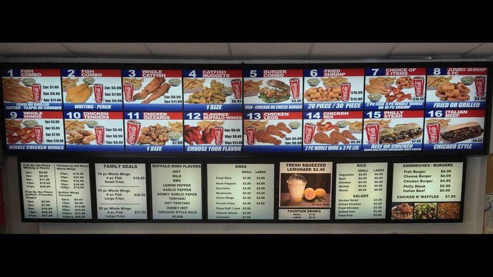 Menu at AJ Fish And Wings restaurant, Jonesboro