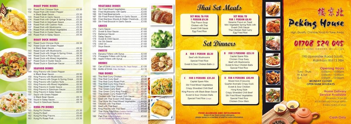 peking house menu