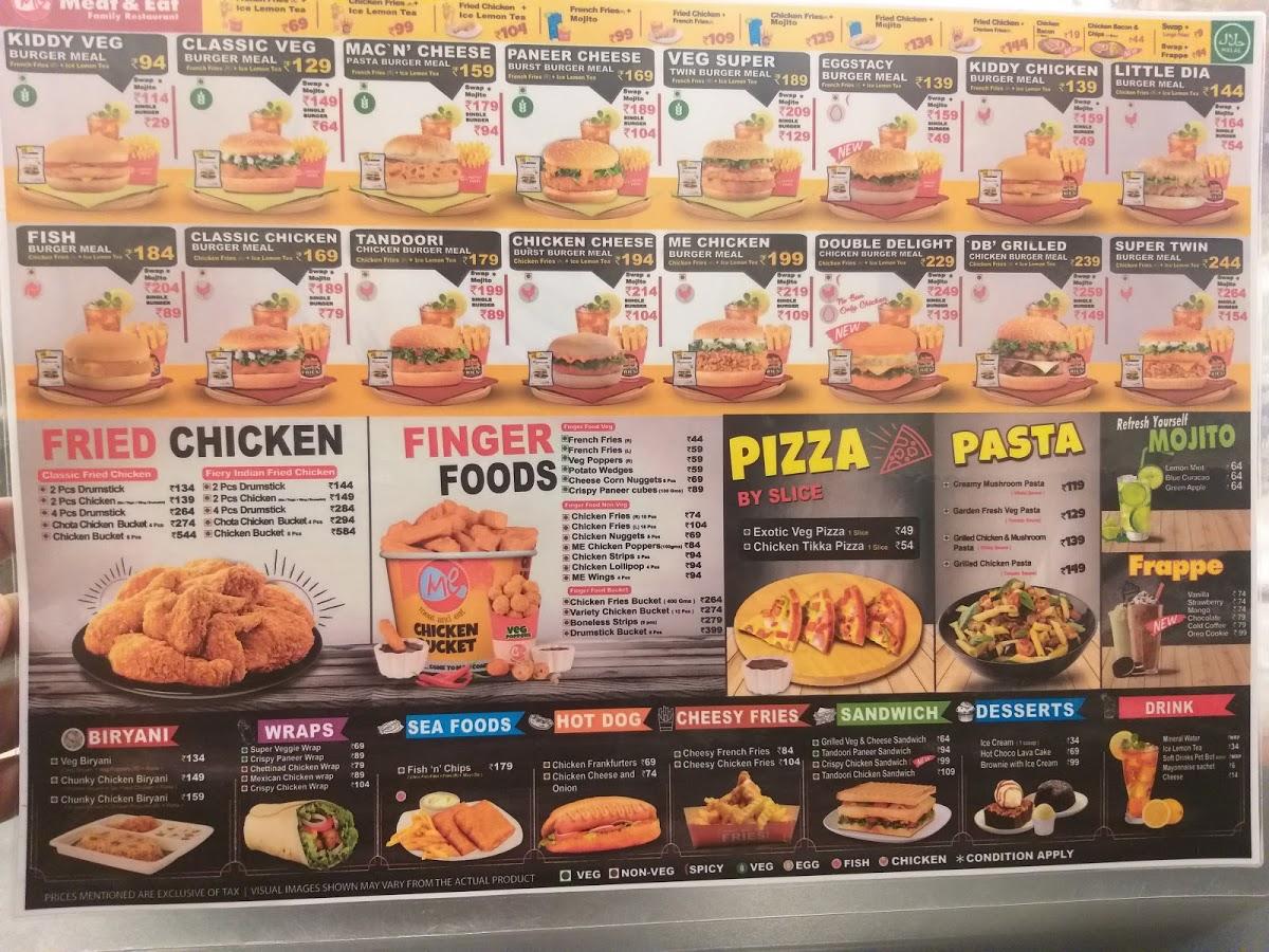 Menu at MEAT& EAT FAMILY RESTAURANT, Chikodi