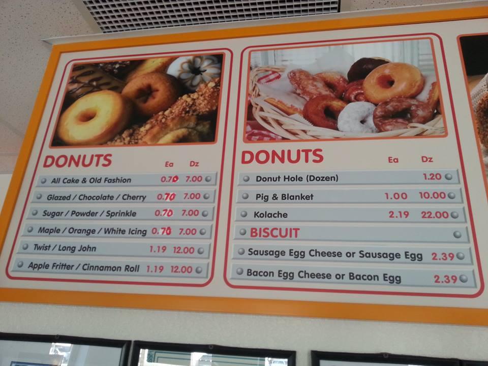 Menu at 5 STAR DONUTS AND DELI restaurant, Lovington