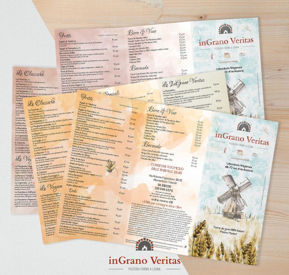 Menu di inGrano Veritas Talenti 