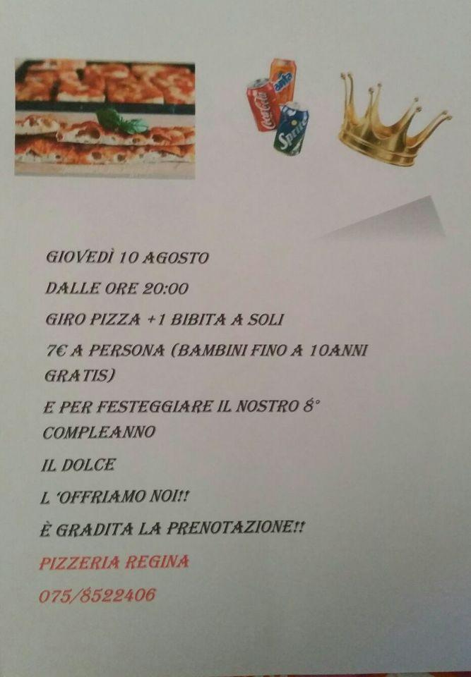 Menu di Pizzeria Regina 