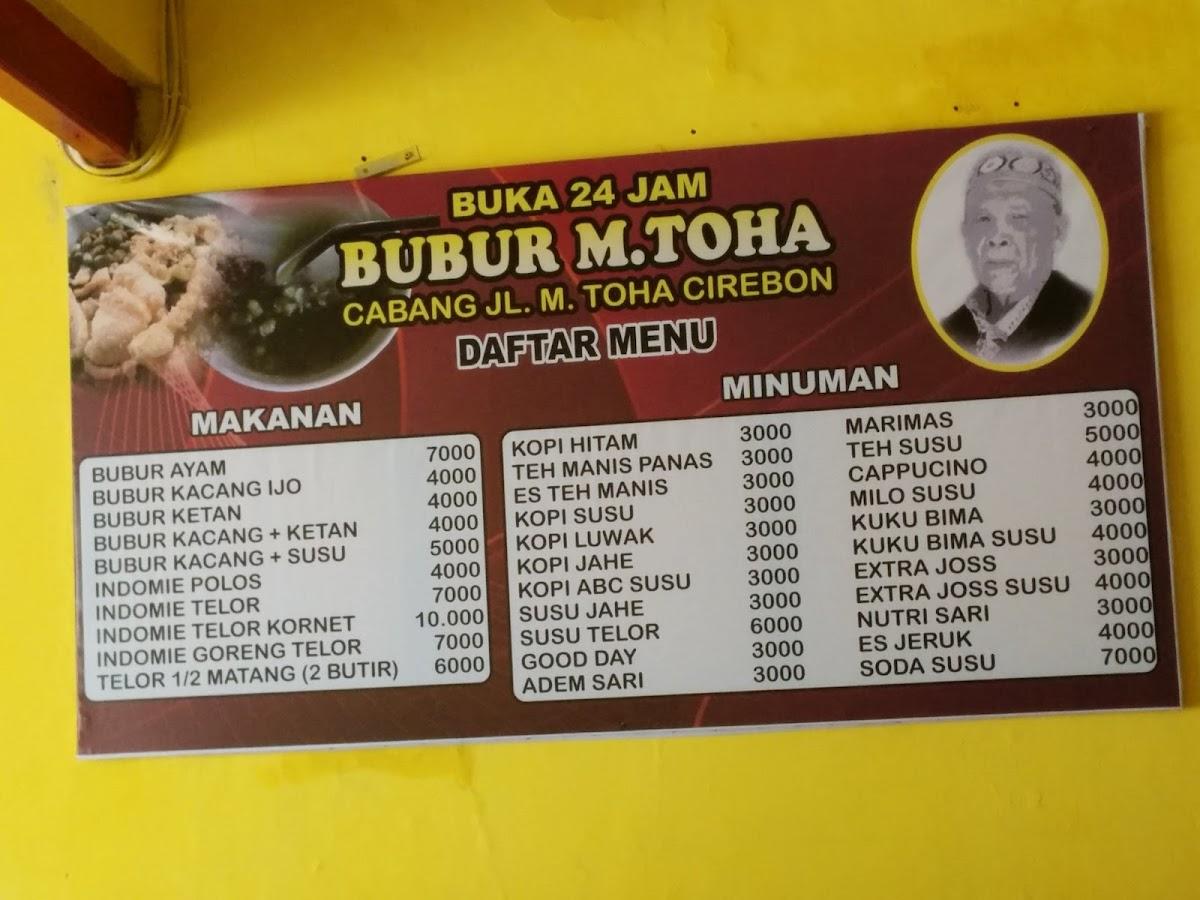 Bubur M. Toha Tegal Cabang Cirebon