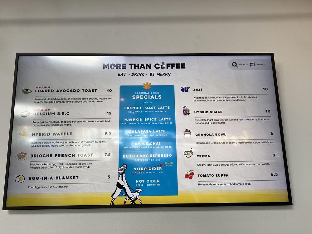 Menu at Hybrid Coffee & Kitchen desserts, Jersey City, 398 Manila Ave