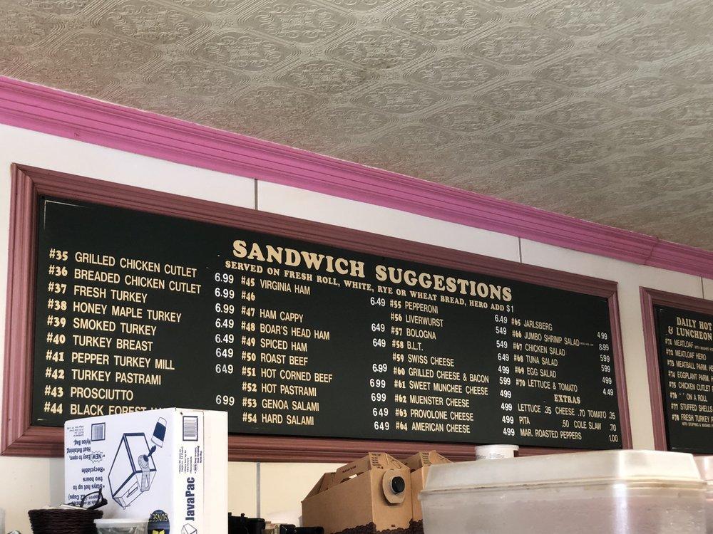 Menu at Parkway Deli, Albertson