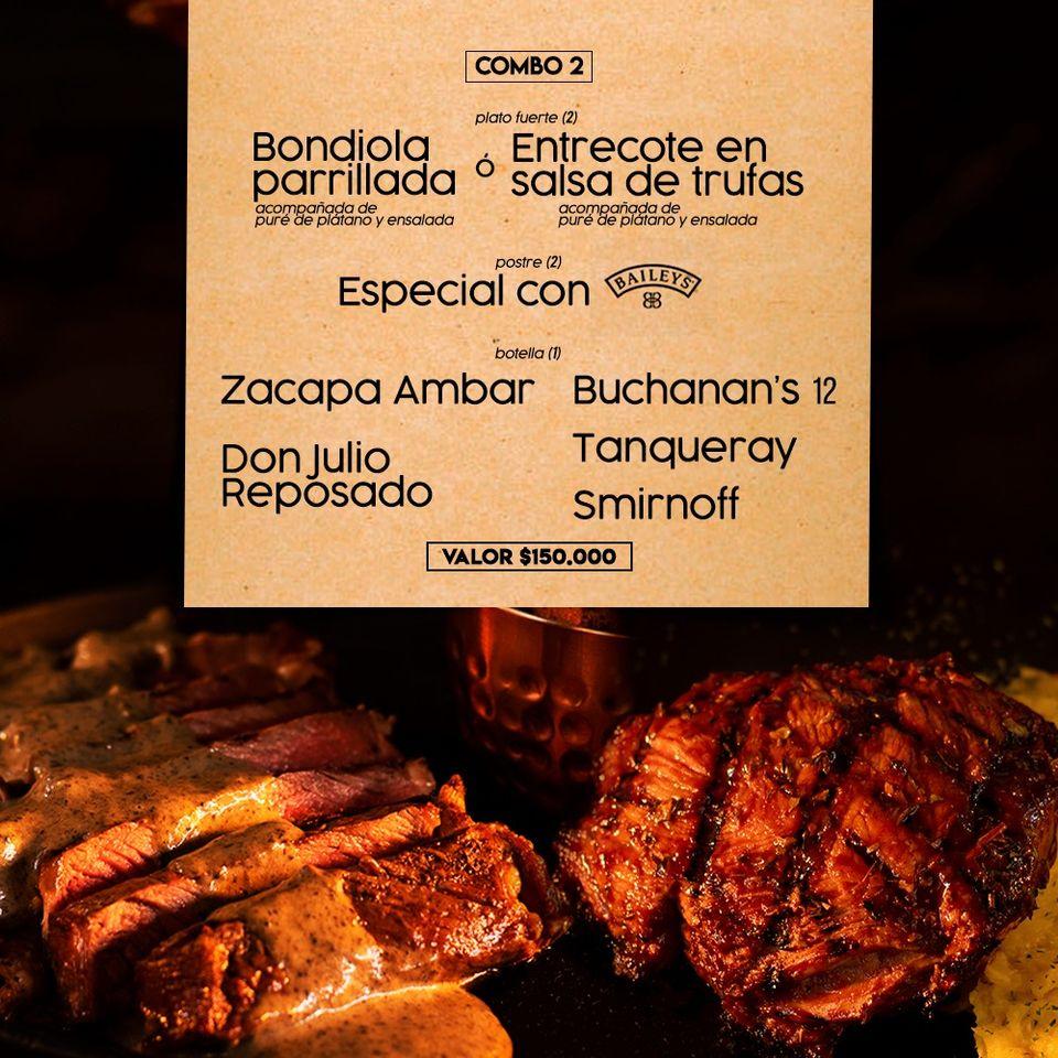 Carta de Corrientes Pasta, Pizza y Parrilla, Envigado