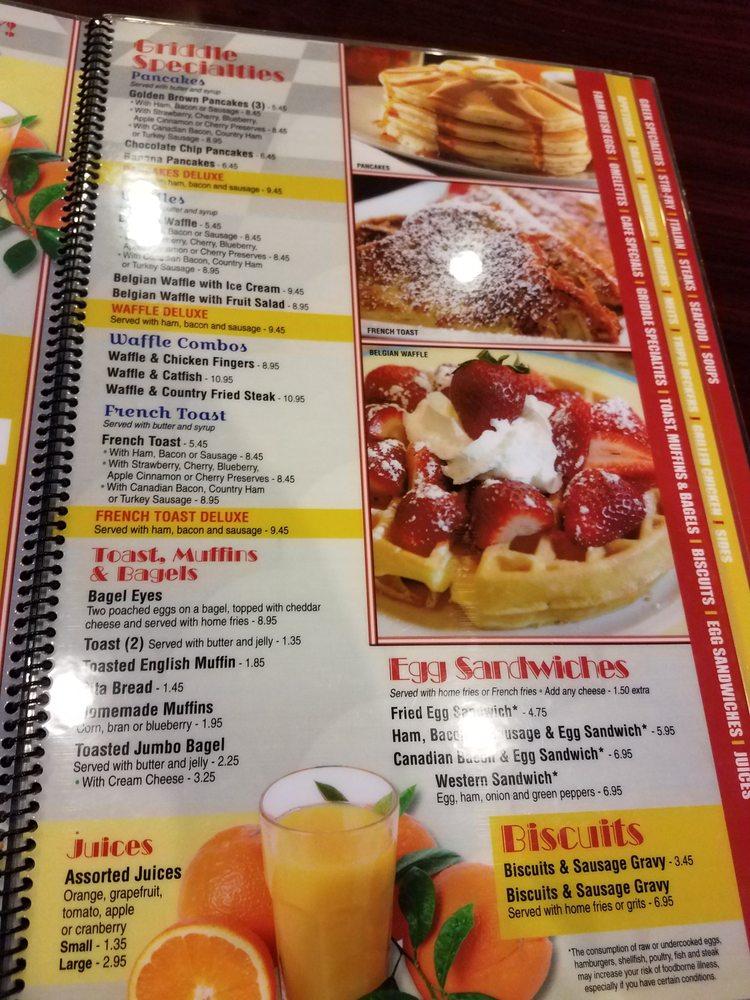 Menu at City Cafe Diner, Huntsville, Drake Ave SW