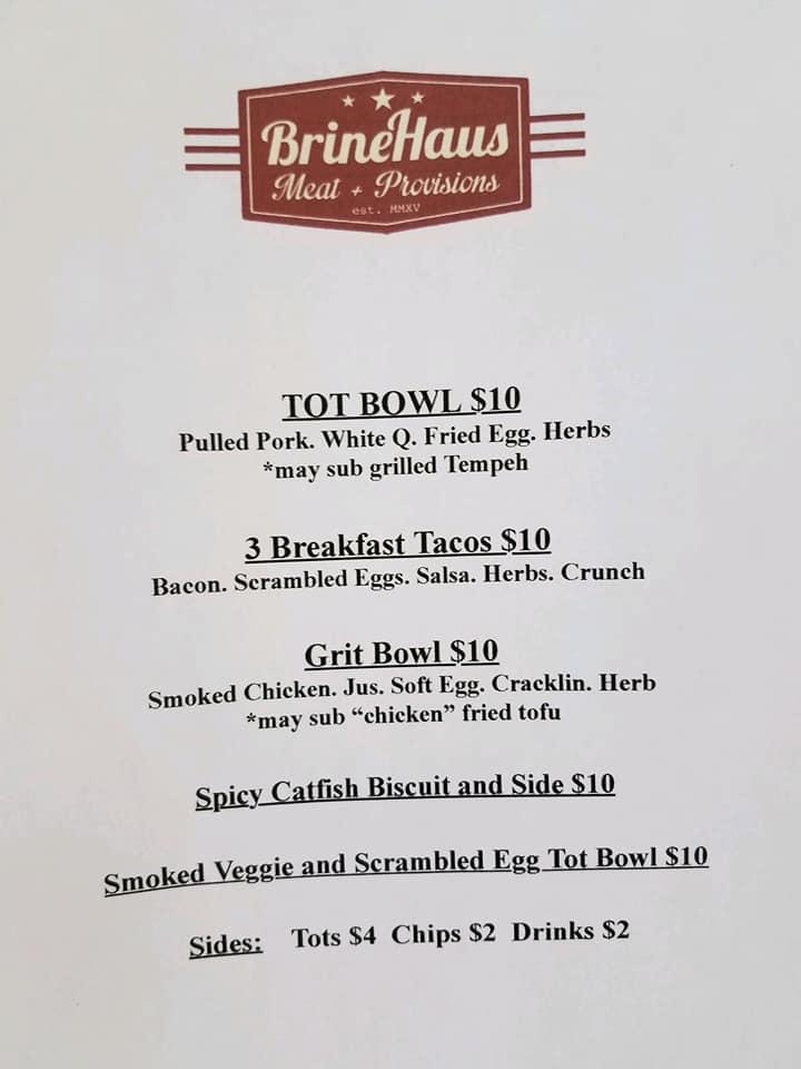 Menu at Big Ivy Breakfast restaurant, Barnardsville