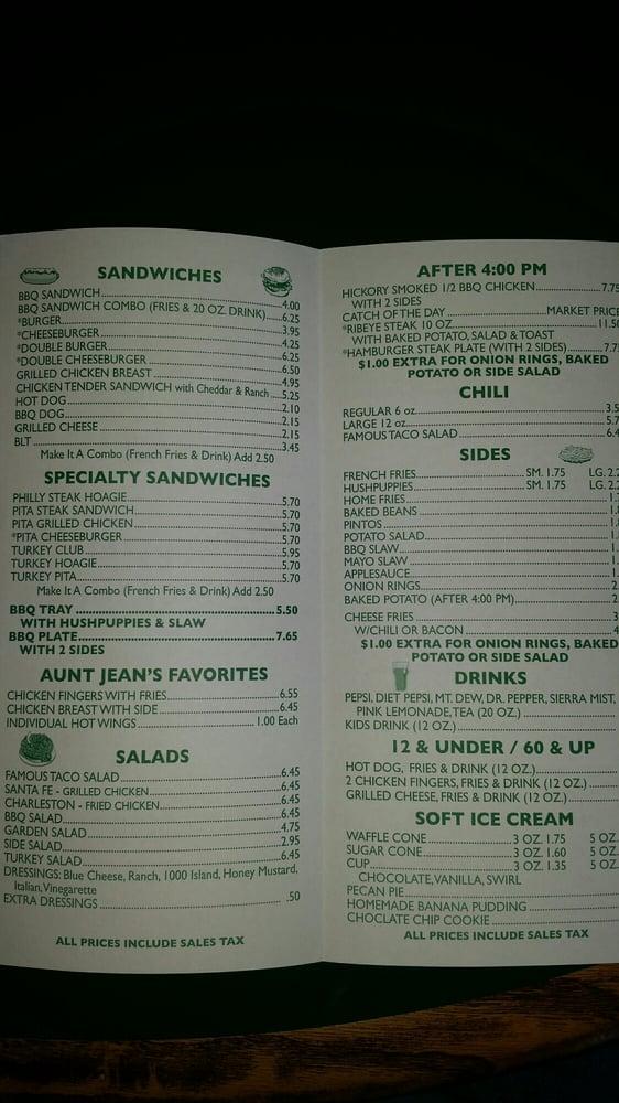 Menu at Silo's Family Restaurant, Asheboro