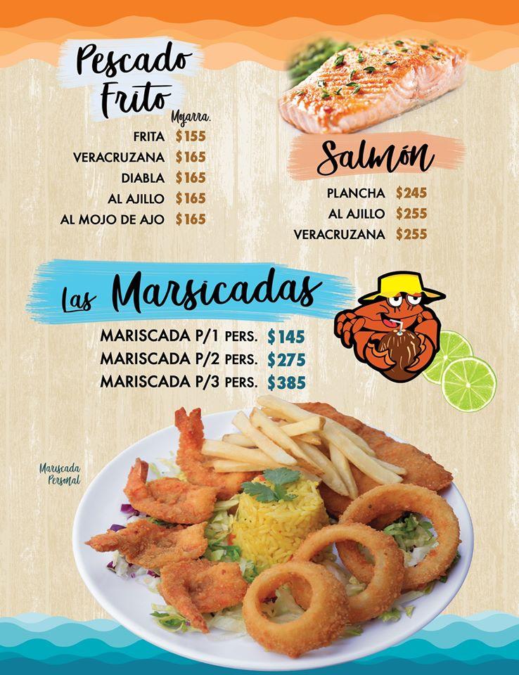 Menu at Mariscos La Jaiba Campestre restaurant, Ciudad Apodaca