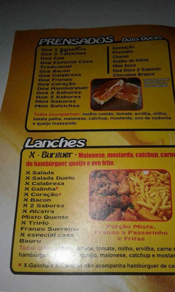 Menu em Big Dog Palhoça cafeteria, Palhoça