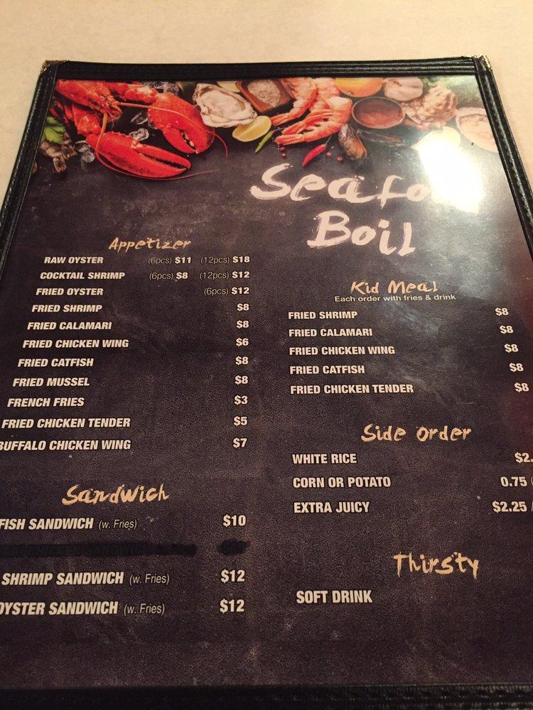 Menu at Seafood Boil restaurant, Dunellen