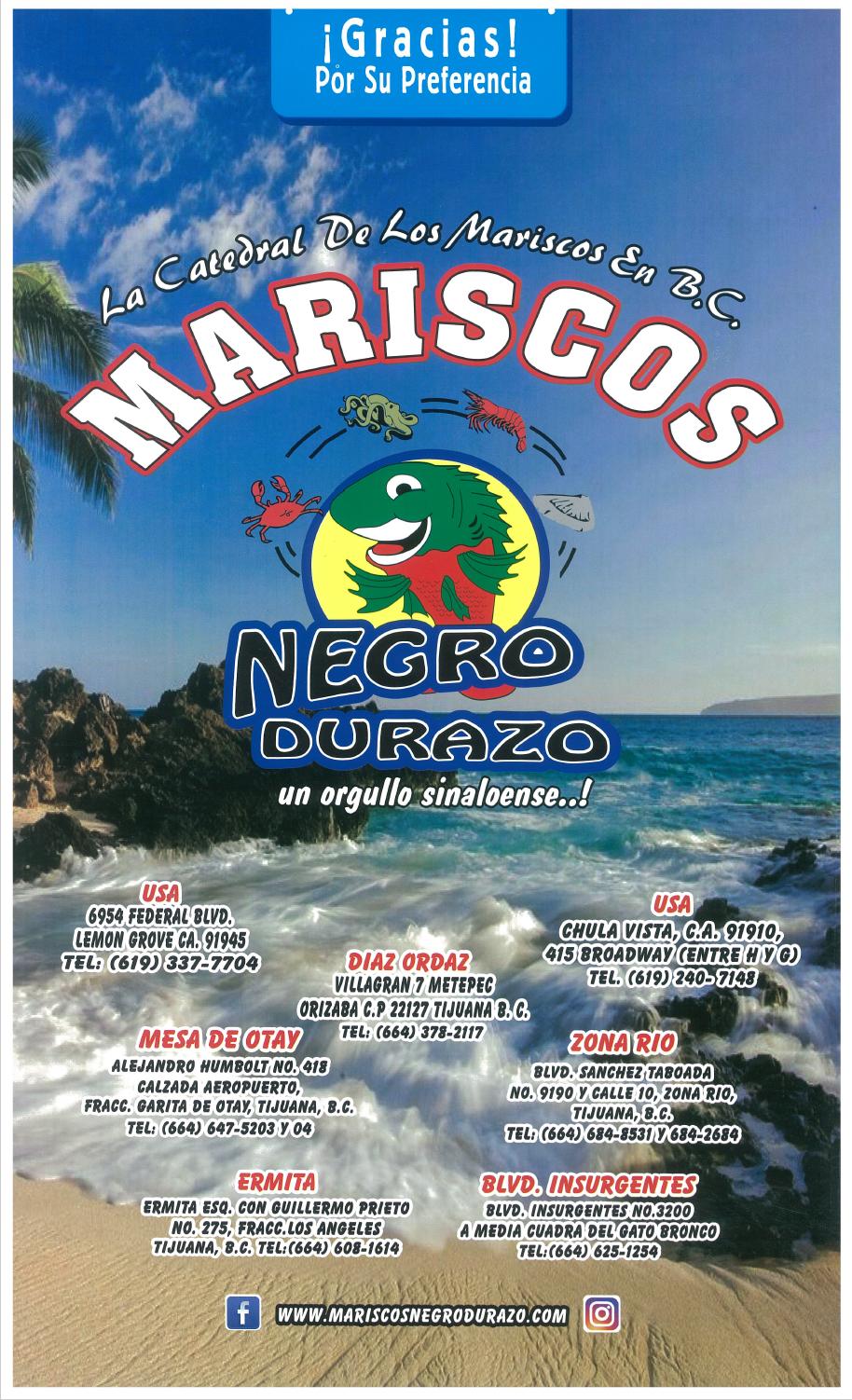 Mariscos Negro Durazo Otay restaurant, Tijuana, Aeropuerto - Restaurant  menu and reviews