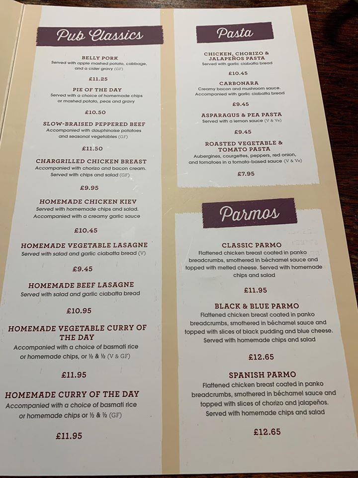 Menu at The Bay Horse Inn pub & bar, Newton Aycliffe, 28 W Green