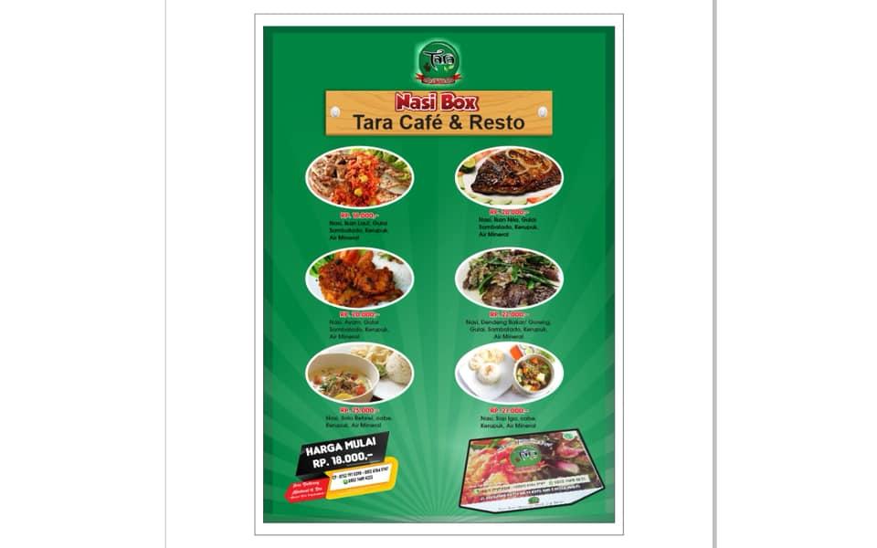Carta de Tara Cafe n Resto Payakumbuh, Payakumbuh