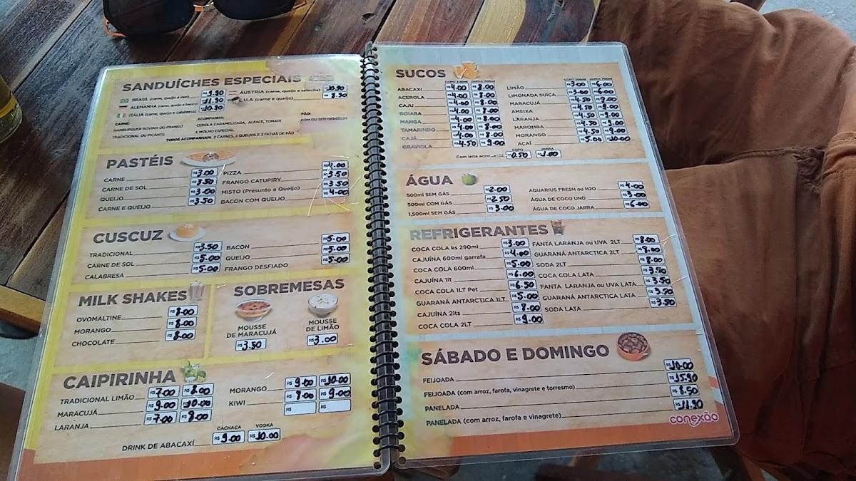 Conexão cardápio