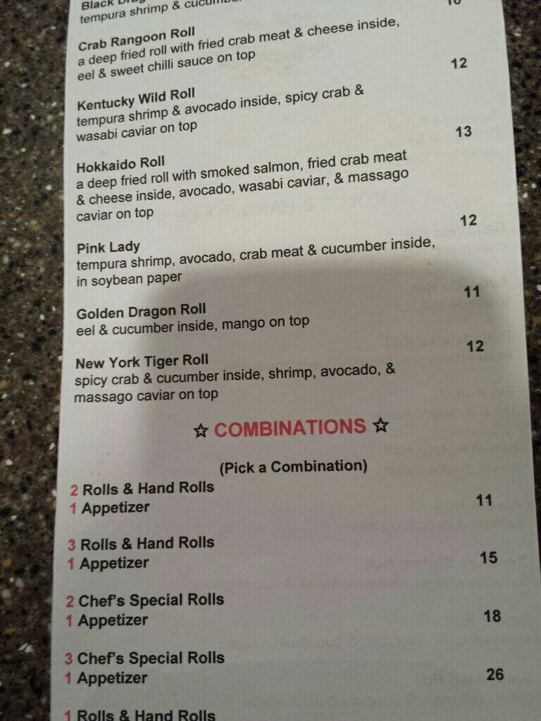 Menu at Peking Dragon Chinese Restaurant, Paintsville