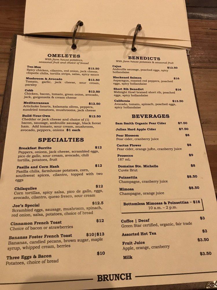 Menu at Wolf Creek Restaurant, Santa Clarita, McBean Pkwy