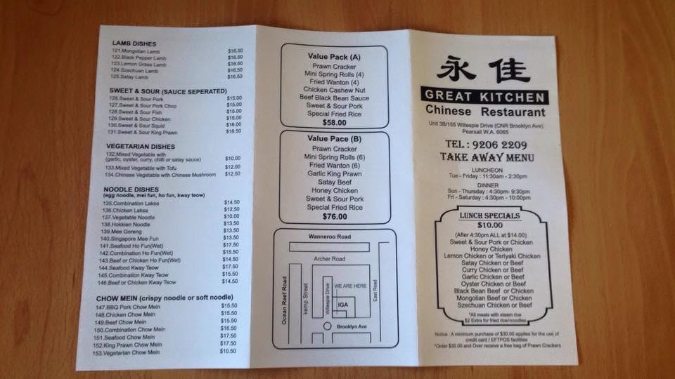 Rfac Menu Great Kitchen Chinese In Pearsall 2021 08 1 