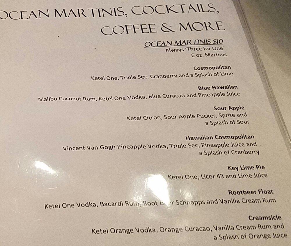 Menu At Ocean One Bar Grille Las Vegas   Rfac Menu Ocean One Bar And Grille 2022 09 8 