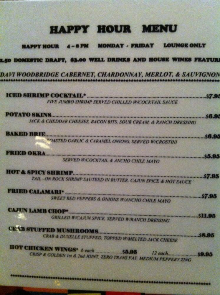 Menu at Hunter Steakhouse, Yuma, S 4th Ave