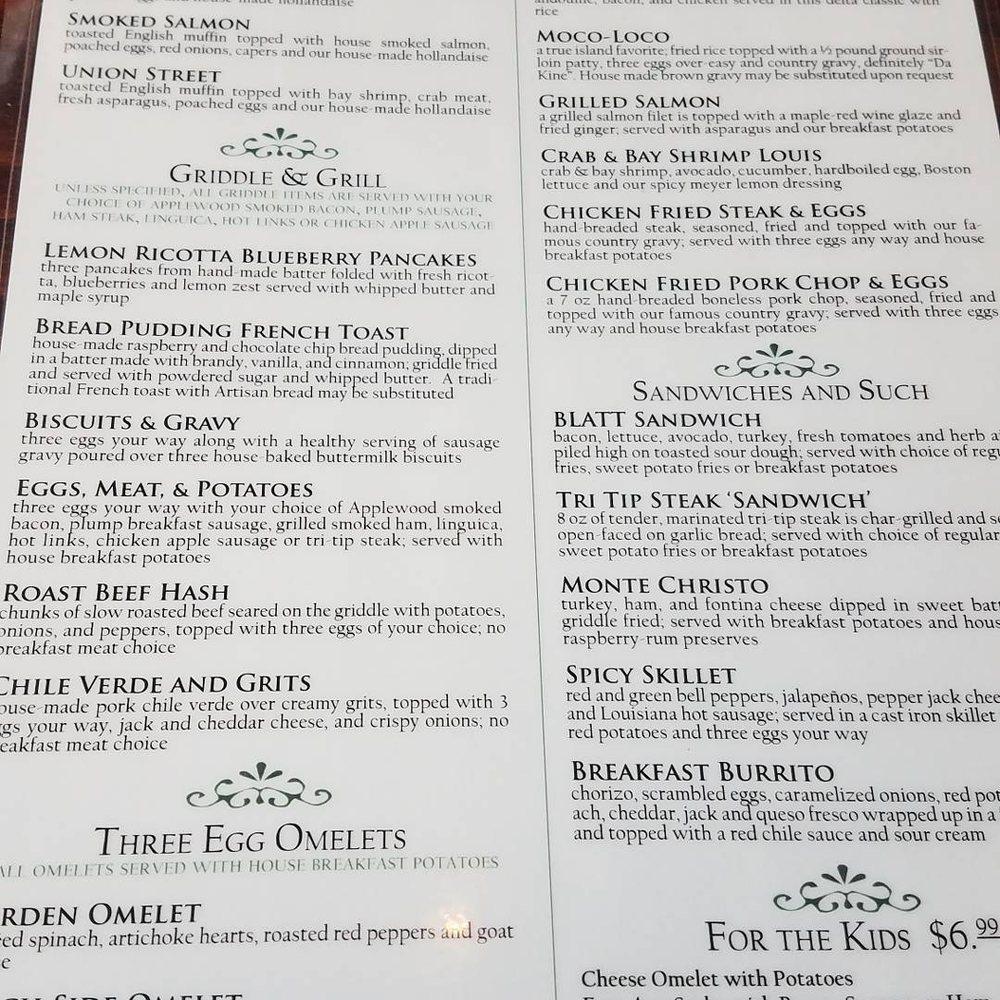 Menu at Cast Iron Grill & Bar, Suisun City