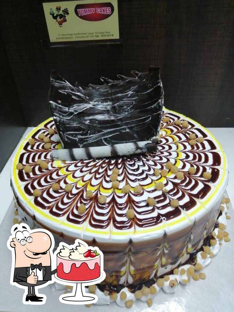 Yummy Chocolate Birthday Cake Stock Photo - Download Image Now - Above,  Addiction, Baked - iStock