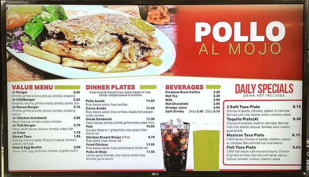 Menu at Tom's 1 World Famous Chili Burgers restaurant, Carson