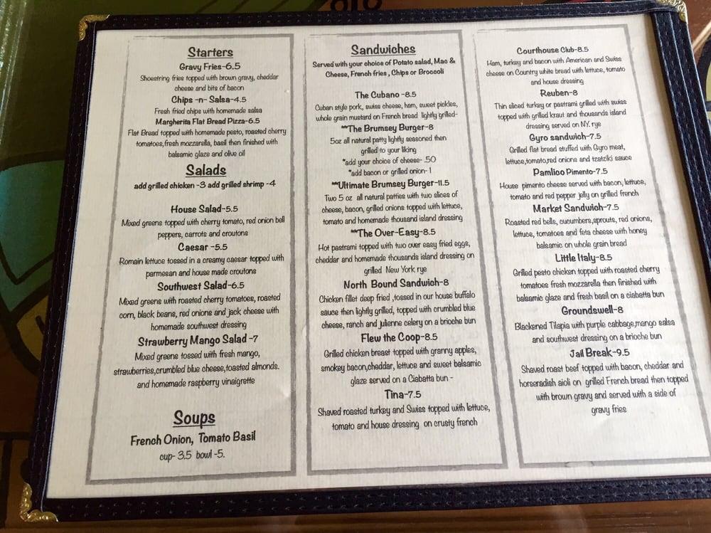 Menu At Pass The Salt Cafe Currituck