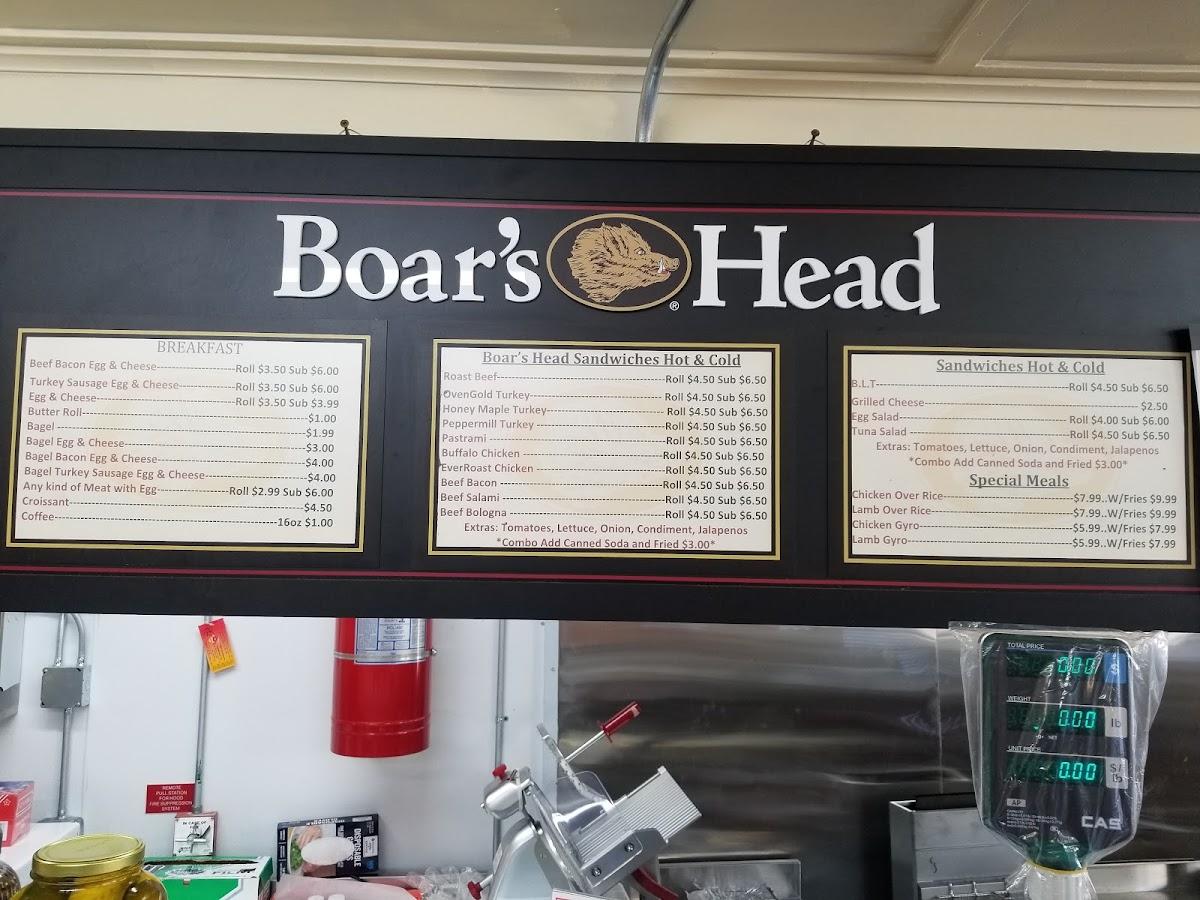 Menu at Watervliet Mini Mart, Watervliet