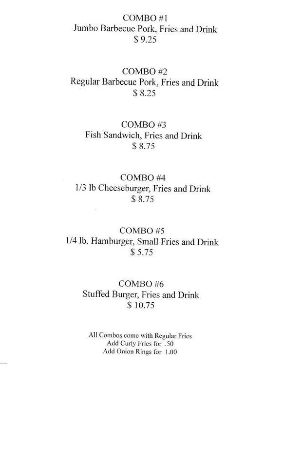 Menu at Triple Cross BBQ & More, Fordyce