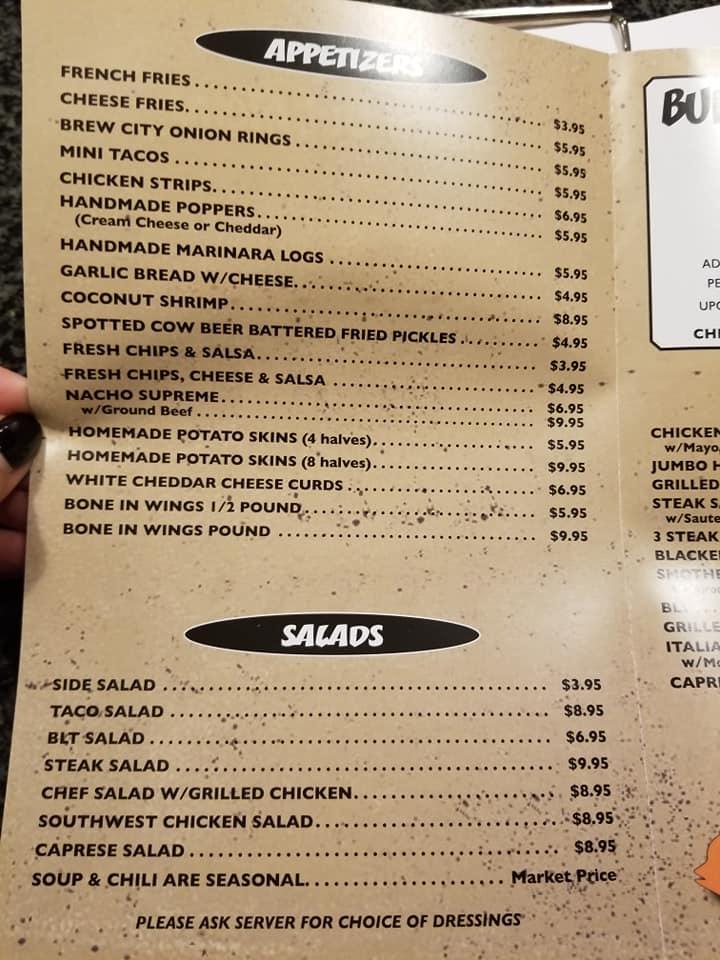Menu at Lake Lodge pub & bar, Bristol