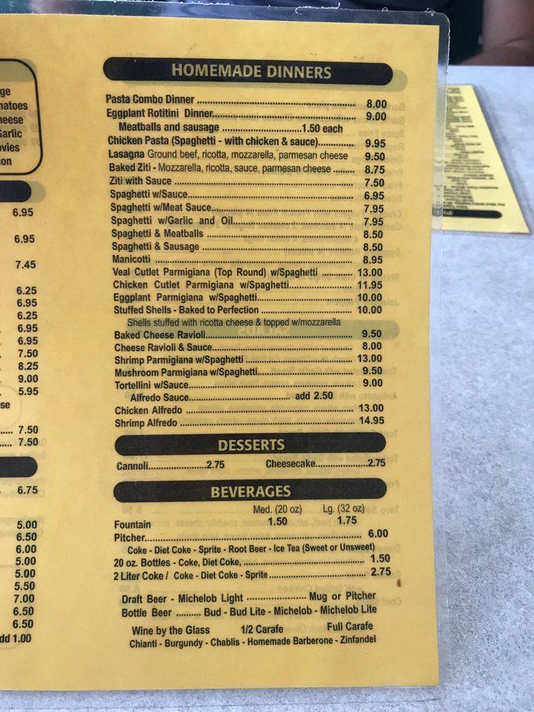 Menu at Joey's Supreme Pizza & Subs II pizzeria, Okeechobee, 107 SW Park St