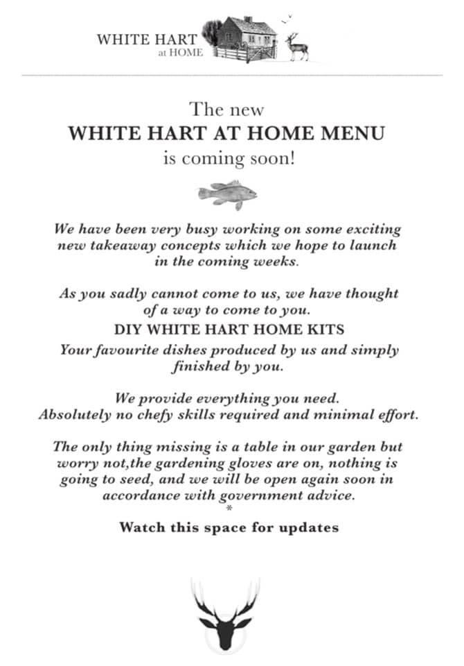 Menu at The White Hart pub & bar, Bath, Widcombe Hill