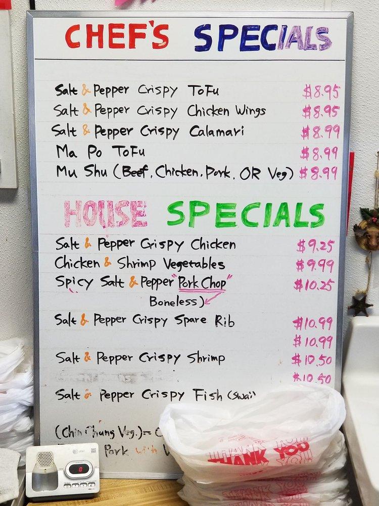 Menu at Asian Wok restaurant, Reno, Stead Blvd