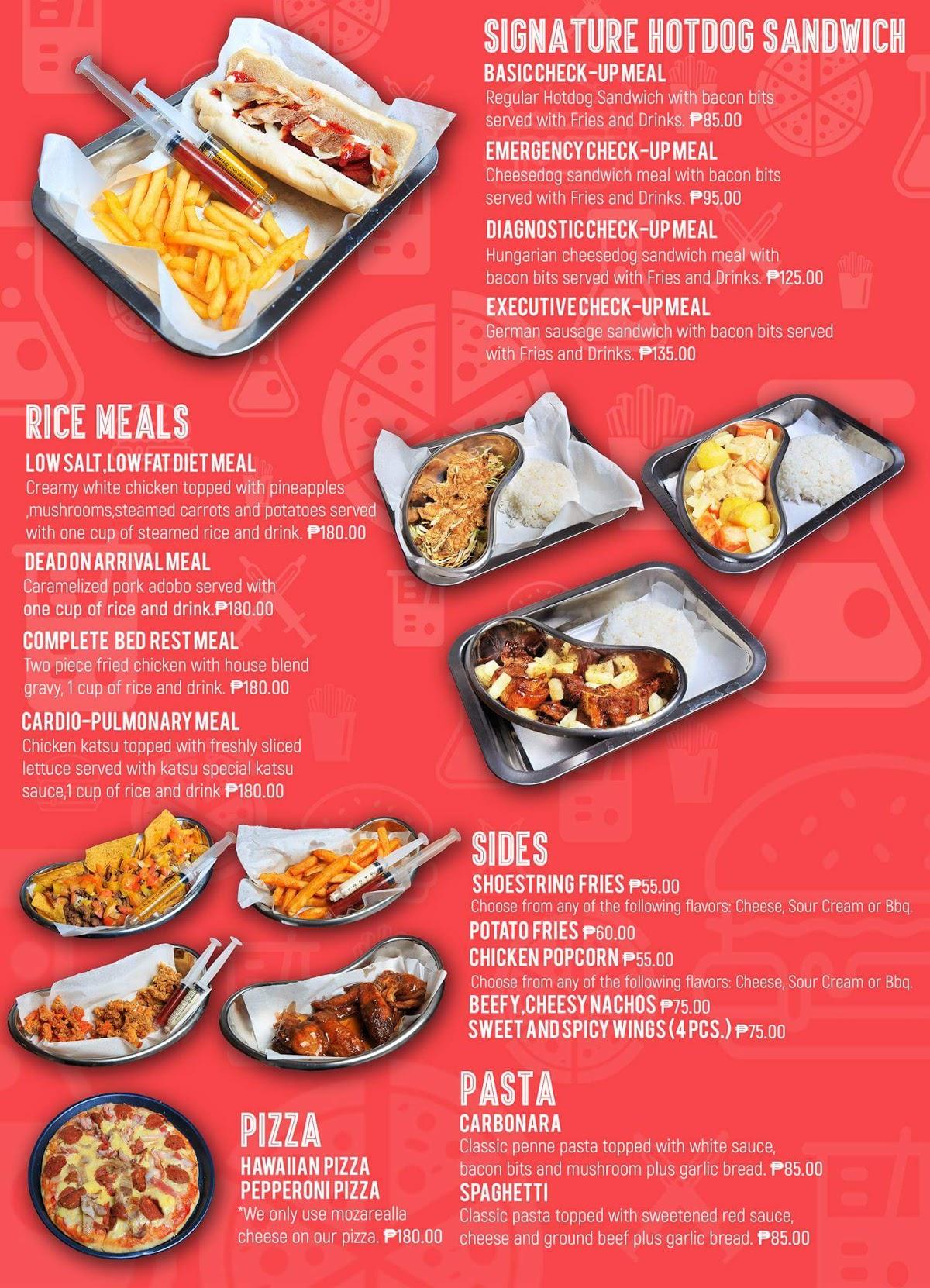 Menu at The Munch Lab restaurant, Bacoor