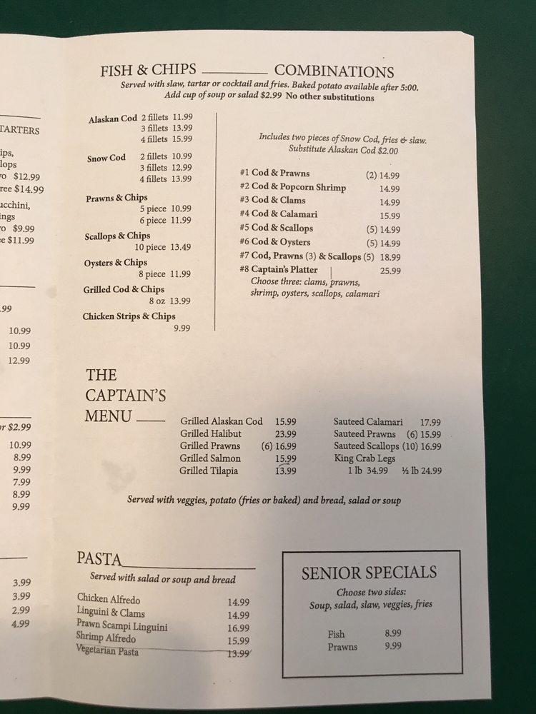 Menu at Pelicans Roost Chowder House restaurant, Chico