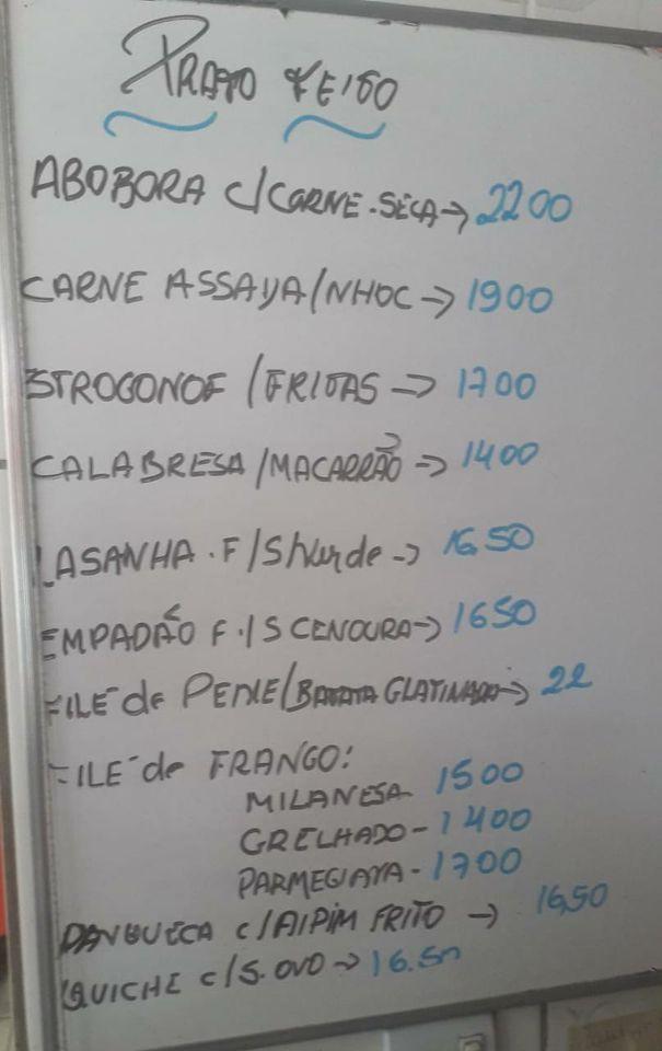Anjous cardápio