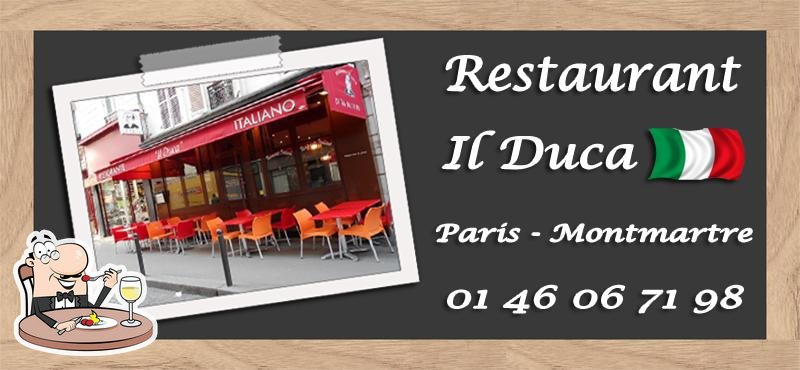 Il Duca restaurant, Paris - Restaurant menu and reviews