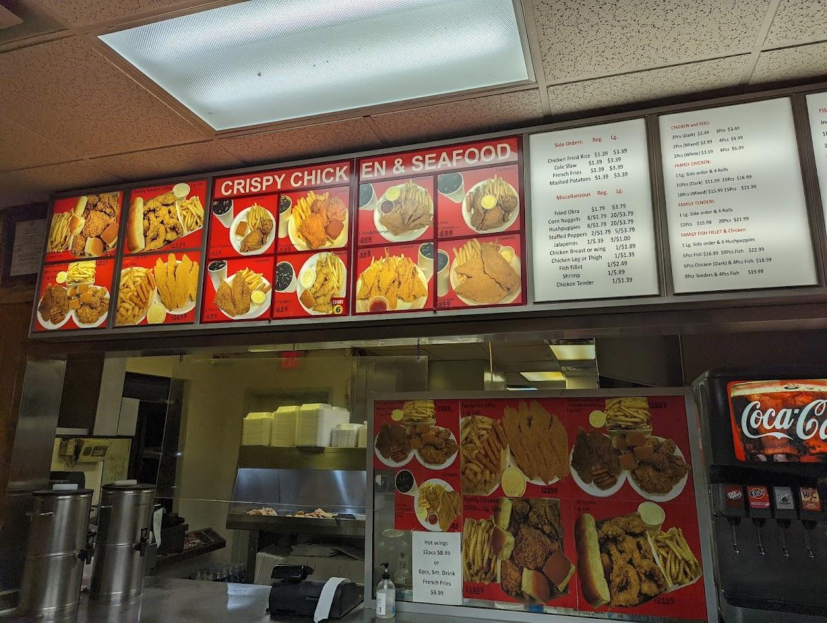 Menu at Crispy's Chicken & Seafood fast food, Haltom City