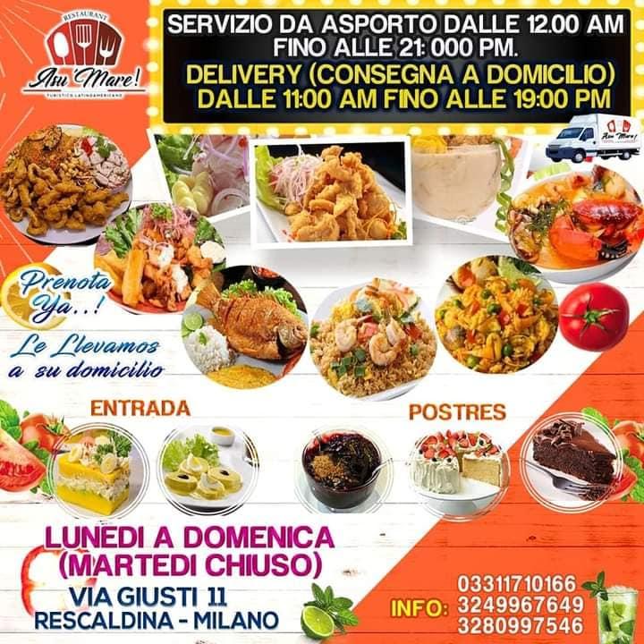 Menu di Asu Mare ristorante 