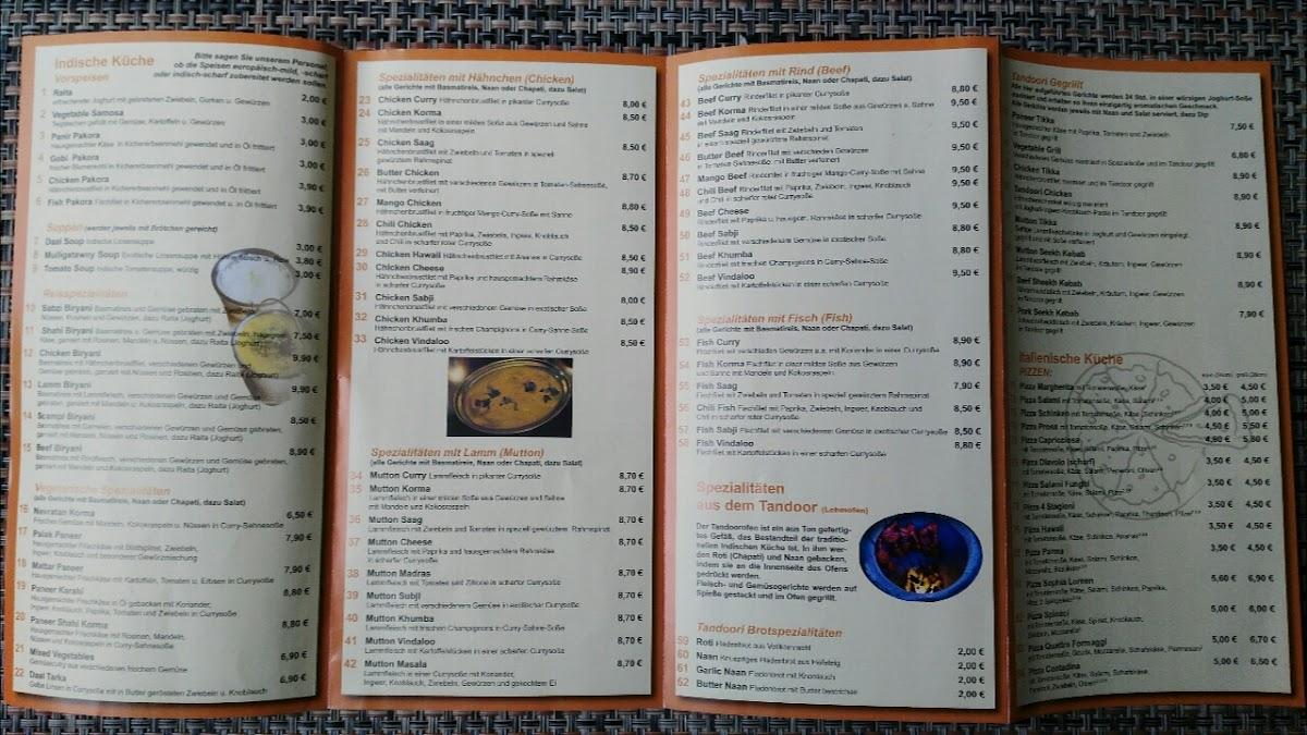 Menu At Tandoori Hut Restaurant Eisenach