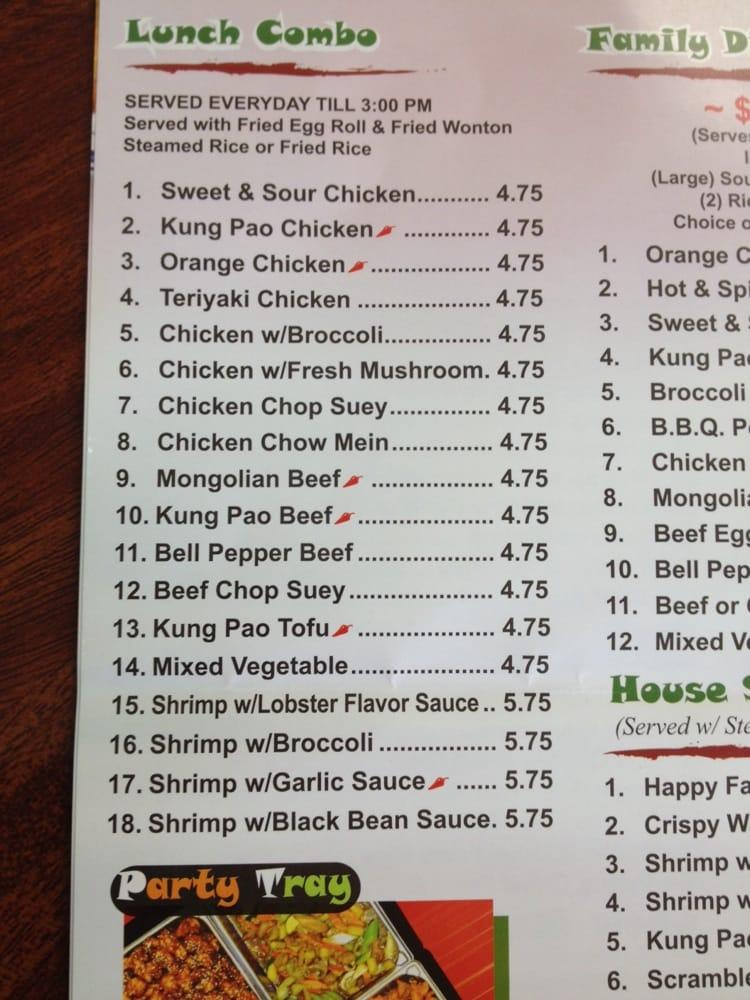 Menu at Lucky Bamboo Kitchen restaurant, Lawndale